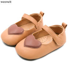 Weoneit/детская обувь; сезон весна-осень; милая обувь для маленьких девочек с узором в виде сердечек; модная свадебная обувь принцессы; подарок на день рождения для девочек 2024 - купить недорого