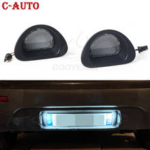 Luz de led para placa de carro, 2 peças, luz branca, sinalização para citroen c1 2007-2013, peugeot 2005 2008-2014, 2011-2014 2024 - compre barato