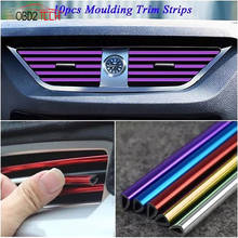 10 Pcs Car-Styling Chrome Styling Moulding Car Air Vent Trim Strip  U Shape Moulding Trim Strips Decor Car Styling Accessories 2024 - buy cheap