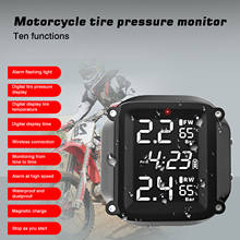 Motorcycle Tire Pressure Monitor Wireless LCD Display TPMS Alarm Real Time High-precision Electric Detector Drop Shipping 2024 - buy cheap