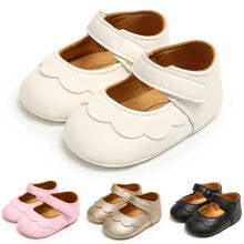 Zapatos de cuero Pu para niñas pequeñas, calzado de fiesta de princesa, primeros pasos, 0 a 18 meses 2024 - compra barato