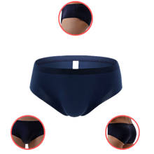 Sexy Men Underwear Briefs Shorts Homme Cool Ice Silk Seamless Panties Man Solid U Convex Pouch Underpants Cueca Calzoncillo S-XL 2024 - buy cheap