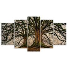 Home Decor Canvas Print 5 Pcs HD Wall Art Modern Dried Tree in Field Pictures Living Room Modular No Framed 2024 - buy cheap