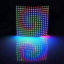 WS2812B LED RGB Flexible Pixel Panel 16X16 Individually Addressable Panel Light LED Module Matrix Sn 2024 - buy cheap