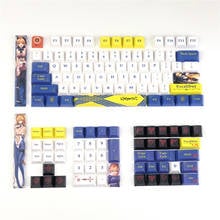 Teclas originais de perfil de cereja pbt, teclado mecânico alto maria, 1.75u 2u, mudança 6.25, barra espaçadora para 60 61 64 68 87 104 2024 - compre barato