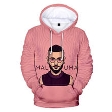 Классические креативные толстовки Maluma 3D в стиле хип-хоп, толстовки для мужчин и женщин, молодежные пуловеры с длинным рукавом Толстовка в стиле "кэжуал" 2024 - купить недорого