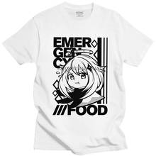 Masculino Genshin Impacto Alimentar de Emergência Paimon T Camisa-Manga Curta Camiseta de Algodão T-shirt Kawaii Japão Anime Jogo Tee Tops Vestuário 2024 - compre barato