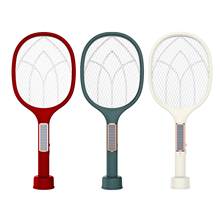 3 cores elétrica mosquito swatter hand held bug zapper inseto fly swatter raquete recarregável solar portátil mosquitos assassino 2024 - compre barato