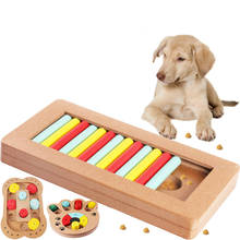 Dog Interactive Feeder Increase IQ Wooden Puzzle Bowl Pet Slow Eating Toy Puppy Training Games Feeding Food Dispenser Toys 2024 - buy cheap