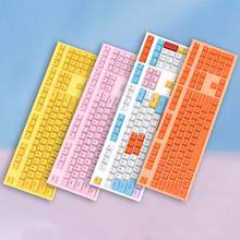 Tampas universais para teclados, 108 peças, cores brilhantes, teclas retroiluminadas para teclado mecânico, substituição, acessórios para teclados 2024 - compre barato