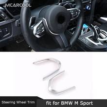 Car Steering Wheel Control Frame Cover Button Decoration Stickers ABS for BMW F20 F22 F30 F32 F10 F06 F15 F16 M-Sport 2024 - buy cheap