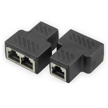 1-2 способа RJ45 LAN Ethernet сетевой кабель женский сетевой адаптер разъём разветвитель для ноутбуков док-станции 2024 - купить недорого