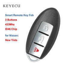 Keyecu Replacement Smart Remote Car Key Fob 3 Buttons 315MHz ID46 Chip for Nissan New Tiida 2007 2008 2009 2010 2011 2012 2024 - buy cheap