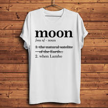 Moon Definition in BTC ETH funny tshirt men summer new white casual short t shirt unisex streetwear Cryptocurrency tee 2024 - buy cheap