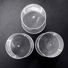 Copo de plástico de qualidade alimentar, copo portátil transparente graduado de dupla face, copo de medição, ferramentas de cozinha, 10 peças 2024 - compre barato