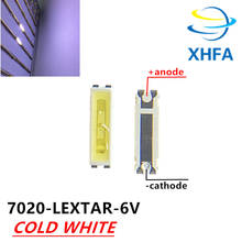 50 Uds Lextar retroiluminación LED 1W 7020 6V blanco 80LM iluminación LCD trasera para TV aplicación de TV 2024 - compra barato