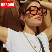 RBROVO Vintage Sunglasses Women/Men Travel Luxury Large Frame Sun Glasses For Women Classic Shopping Gafas De Sol Mujer 2024 - buy cheap