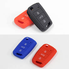 For Volkswagen VW Golf 7 GTI R Rline Golf 7 MK7 Golf 7.5 Car Rear Silicone Remote Smart Key Case Key Fob Holder Cover Trim 2024 - buy cheap