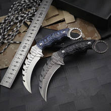 Инструменты HS для кемпинга, выживания, Kirin Karambit CS GO Counter-strike, тактический охотничий нож, карманный нож для самообороны 2024 - купить недорого