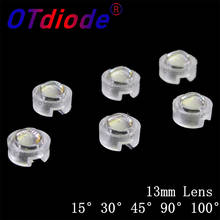 200pcs 13mm IR LED mini Lens 1W 3W 5W 15 30 45 60 90 100 Degree Needn't Holder for IR CCTV LED Convex Lenses 2024 - buy cheap