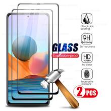 2pcs protective glass on red mi note 10 series full screen tempered glass for xiaomi redmi note 10 pro max 10s cover film 6.67'' 2024 - buy cheap