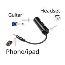 Nuevo convertidor de interfaz de guitarra para teléfono, sintonizador de efectos de Pedal de guitarra, accesorios de guitarra, adaptador de Cable de enlace de guitarra 2024 - compra barato