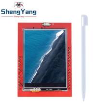 Shengyang-tela lcd tft de 2.4 polegadas para arduino uno r3, 1 peça, placa e suporte mega 2560 com caneta sensível ao toque uno r3 2024 - compre barato