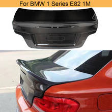 Carro traseiro tronco boot capa para bmw série 1 e82 1m 2008 - 2013 tronco traseiro capa de fibra de carbono 2024 - compre barato