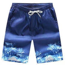 Shorts masculino estampado para praia, sunga curta para treino de verão, roupa de banho de secagem rápida, sexy t2p 2024 - compre barato