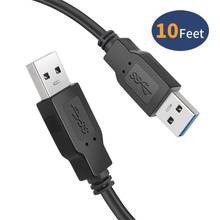USB 3,0 type A to type A кабель-удлинитель Супер Скоростной кабель для синхронизации данных для радиатора жесткого диска USB3.0 кабель для передачи данных 2024 - купить недорого