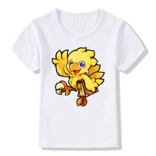 2019 детская забавная футболка Moogle Chocobo с героями мультфильмов, одежда для маленьких девочек и мальчиков, детские летние топы с коротким рукавом, ooo858 2024 - купить недорого