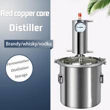 12L/20L/35L red copper core Moonshine distiller Single sale distillation column home brew alcohol making machine kit 2024 - купить недорого