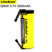 LiitoKala-batería recargable de iones de litio para linterna, pila de ion de litio recargable de 18500 mAh, 1600 V, para bricolaje de níquel, Lii-16C 3,7, 8-40 Uds. 2024 - compra barato