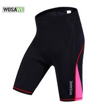 Wosawe Summer Women's Cycling Tights Compression Leggings Breathable Lycra Cycling Shorts with Gel Padded Bike Bicycle Shorts 2024 - buy cheap