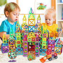 Juego de bloques de construcción magnéticos para niños y bebés, juguetes educativos de gran tamaño, DIY, regalo, 75 Uds. 2024 - compra barato
