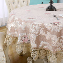 Toalha de mesa de café redonda com renda, estilo nórdico, toalha de mesa bordada para restaurante e casa, novo, 2020 2024 - compre barato