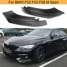 Carbon Fiber Front Bumper Splitters Spolier for BMW 4 Series F32 F33 435i M Sport 2014-2017 Car Front Bumper Splitters Lip FRP 2024 - buy cheap