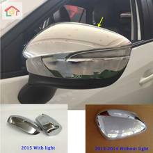 Car ABS chrome decoration sticks rear view Rearview Side glass Mirror Cover trim frame For Mazda CX-5 CX5 2013 2014 2015 2016 2024 - buy cheap