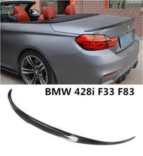 Carbon Fiber Car Rear Wing Trunk Lip Spoilers For BMW 4 Series F83 F33 428i 2014 2015 2016 2017 2018 M4-RKP EMS Free shipping 2024 - buy cheap