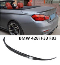 Alerón trasero para maletero de coche, accesorio de fibra de carbono para BMW Serie 4, F83, F33, 428i, 2014, 2015, 2016, 2017, 2018, M4-RKP, EMS, envío gratis 2024 - compra barato