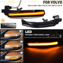 Para volvo v40 cc ii v60 s60 2011-2018 s80 v70 iii led dinâmico turn signal light side espelho indicador sequencial 2024 - compre barato