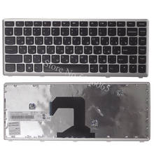 Новая русская клавиатура для ноутбука LENOVO IdeaPad U410 RU клавиатура с серебряной рамкой MP-11K93SU-6862 2024 - купить недорого