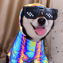Pop in roupas de cachorro cães de estimação hoodie para casaco de cão impermeável reflexivo roupas para grandes cães pequenos filhote de cachorro jaqueta pug ski-wear 2024 - compre barato