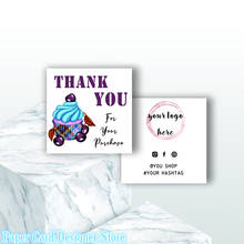 Customize Small Thank You Package Insert Cards Bakerys Business Card Modern Cake Business Cards Social Media Add Logo Card 2024 - buy cheap