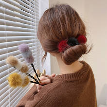 Ruoshui Woman Pompom Hair Bun Maker Women DIY Hairstyle Tool Hair Accessories Headwear Elastic Hairband 2024 - buy cheap