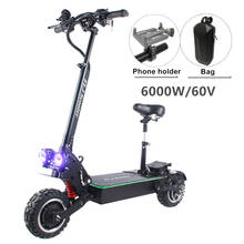 Flj-scooter elétrica, motor duplo, 11 polegadas, patinete elétrico, 6000w 2024 - compre barato