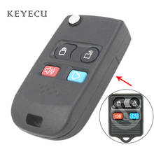Keyecu Modified Folding Flip Remote Key Shell Case Cover For Ford Crown Victoria Escape Expedition Explorer Sport 4 Buttons 2024 - buy cheap