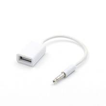 3.5mm Male AUX Audio Plug Jack to USB 2.0 Female Converter Cable Jack audio OTG Car MP3 2024 - buy cheap