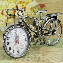 Reloj despertador con diseño de bicicleta, despertador creativo con números arábigos Vintage, decoración del hogar 2024 - compra barato