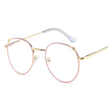 Rose Gold Glasses Women Anti Blue Light Glasses Cat Eye Eyeglasses Frames Women Computer Protection Eyewear Optical Spectacles 2024 - buy cheap